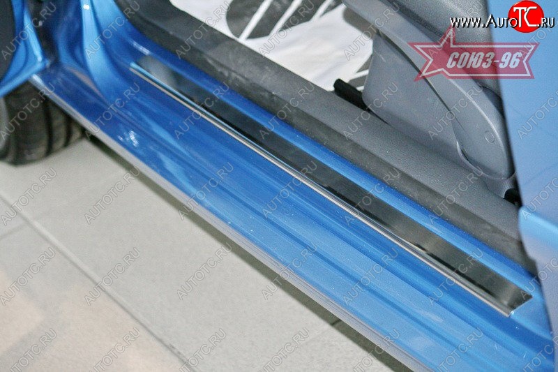 2 159 р. Накладки на внутренние пороги Souz-96  Volkswagen Polo  5 (2015-2020) хэтчбек рестайлинг  с доставкой в г. Чебоксары
