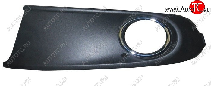 299 р. Вставки для ПТФ в передний бампер SAT (хром, левая)  Volkswagen Polo  5 (2009-2015) седан дорестайлинг  с доставкой в г. Чебоксары