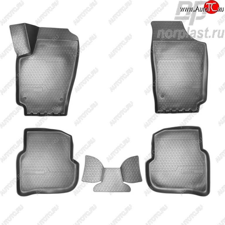 2 399 р. Комплект ковриков в салон SD Norplast 3D Volkswagen Polo 5 хэтчбек дорестайлинг (2009-2015)  с доставкой в г. Чебоксары