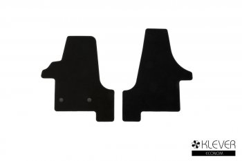 Текстильные коврики салона Klever Econom Volkswagen Transporter  T5 (2003-2009) дорестайлинг (Черный, 2шт.)