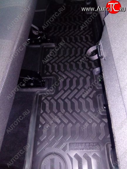 1 229 р. Коврики салона Aileron (3-ий ряд, короткая база) Volkswagen Caravelle T6 дорестайлинг (2015-2019)  с доставкой в г. Чебоксары