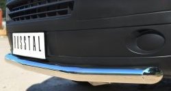 15 799 р. Одинарная защита переднего бампера диаметром 63 мм SLITKOFF  Volkswagen Transporter  T5 (2009-2015) рестайлинг  с доставкой в г. Чебоксары. Увеличить фотографию 3
