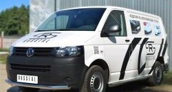 15 799 р. Одинарная защита переднего бампера диаметром 63 мм SLITKOFF  Volkswagen Transporter  T5 (2009-2015) рестайлинг  с доставкой в г. Чебоксары. Увеличить фотографию 4