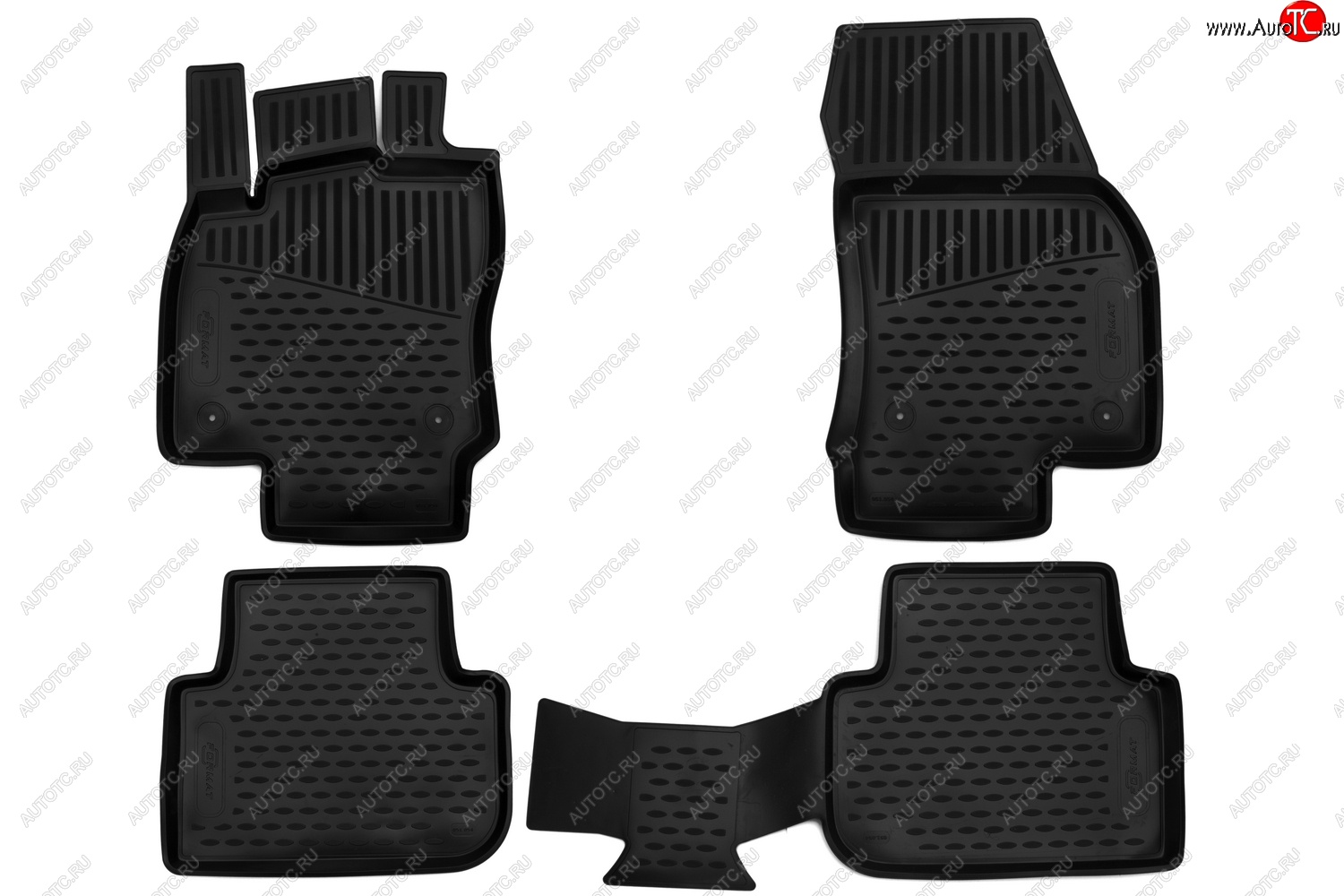 5 399 р. Комплект ковриков в салон с повышенной износостойкостью Format Volkswagen Tiguan Mk2 рестайлинг (2020-2022)  с доставкой в г. Чебоксары
