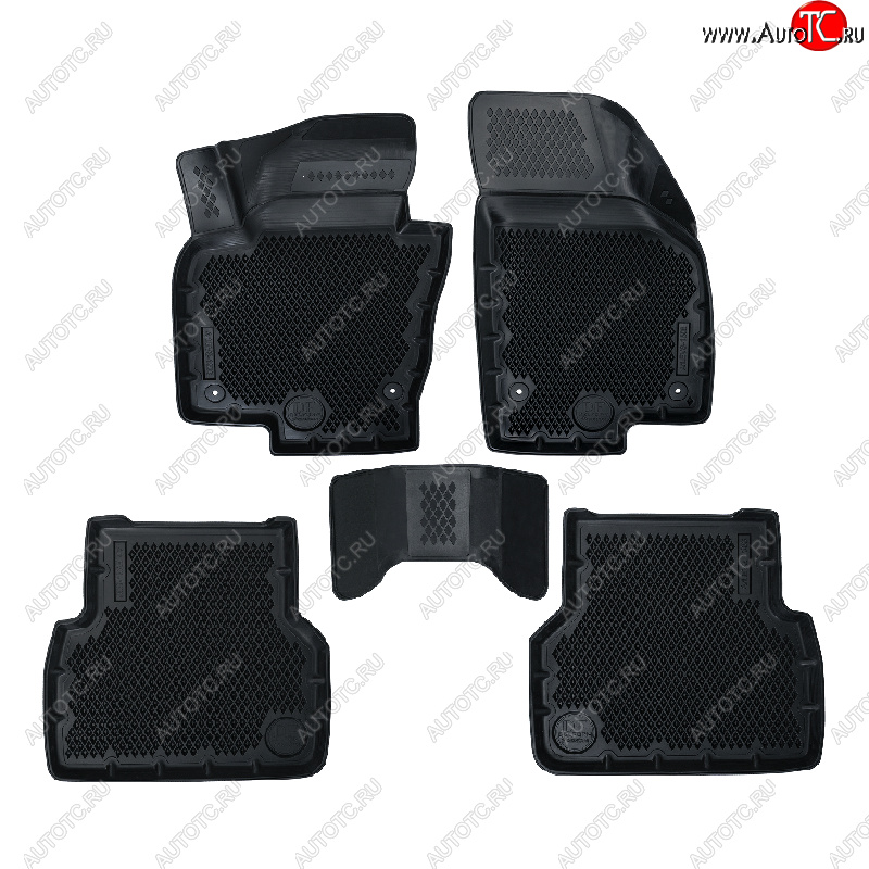 4 399 р. Коврики салона DELFORM ❞EVA 3D Premium❝ (термоэластопласт/ТЭП) Volkswagen Tiguan NF рестайлинг (2011-2017)  с доставкой в г. Чебоксары