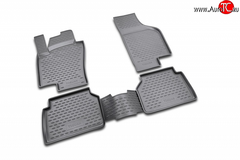 2 369 р. Коврики в салон Element 4 шт. (полиуретан) Volkswagen Tiguan NF дорестайлинг (2006-2011)  с доставкой в г. Чебоксары