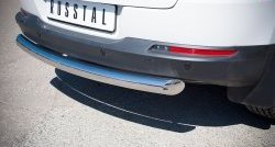16 999 р. Одинарная защита заднего бампера из трубы диаметром 76 мм (Sport & Style) SLITKOFF  Volkswagen Tiguan  NF (2011-2017) рестайлинг  с доставкой в г. Чебоксары. Увеличить фотографию 3