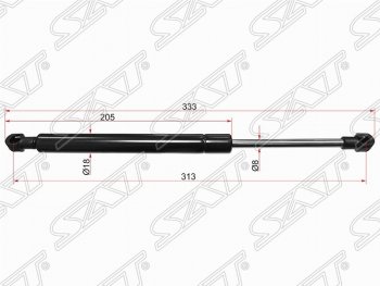 Газовый упор крышки багажника SAT Volkswagen Touareg  1 GP (2002-2010) дорестайлинг, рестайлинг