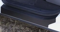 3 079 р. Накладки на порожки автомобиля RA  Volkswagen Touareg  2 NF (2014-2018) рестайлинг (Комплект (4 шт.))  с доставкой в г. Чебоксары. Увеличить фотографию 3