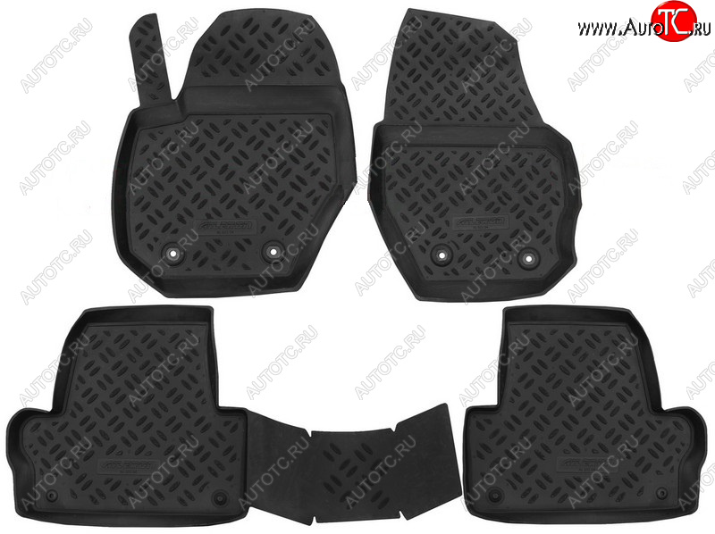 1 599 р. Коврики в салон Aileron 4 шт. (полиуретан) Volvo XC60  дорестайлинг (2008-2013)  с доставкой в г. Чебоксары