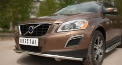 15 249 р. Одинарная защита переднего бампера диаметром 42 мм SLITKOFF  Volvo XC60 (2008-2013)  дорестайлинг  с доставкой в г. Чебоксары. Увеличить фотографию 2