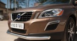 16 499 р. Одинарная защита переднего бампера диаметром 63 мм SLITKOFF  Volvo XC60 (2008-2013)  дорестайлинг  с доставкой в г. Чебоксары. Увеличить фотографию 2